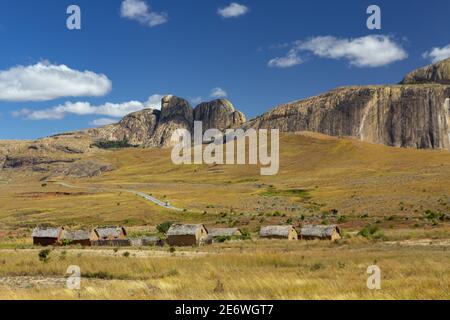 Madagascar, regione di Ihorombe, autostrada nazionale 7 Foto Stock