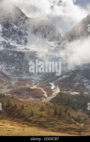 Francia, Hautes Alpes (05), col du Lautaret Foto Stock