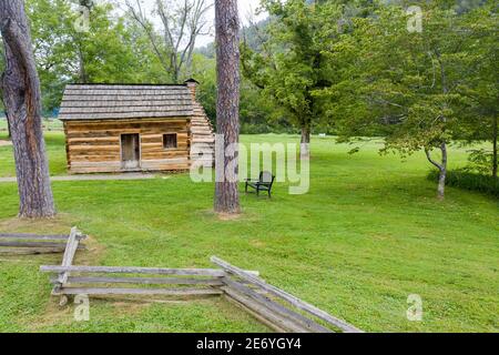 Abraham Lincoln's Boyhood Home a Knob Creek, Kentucky, USA Foto Stock