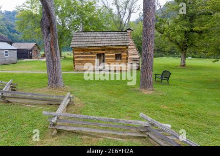 Abraham Lincoln's Boyhood Home a Knob Creek, Kentucky, USA Foto Stock