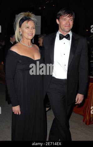 L'attore Hugh Jackman e la moglie Deborra-Lee Furness partecipano al Gala della G'Day NY Penfolds American Australian Association tenutosi a New York City, NY, USA il 19 gennaio 2007. Foto di Gregorio Binuya/ABACAPRESS.COM Foto Stock