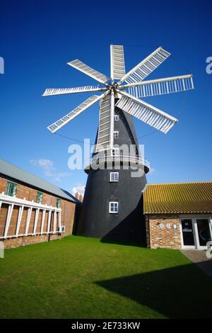 Mulino a vento di Heckington, Boston, Lincs Foto Stock