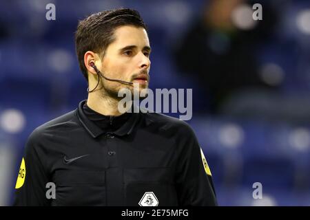 DOETINCHEM, PAESI BASSI - GENNAIO 29: Assistente arbitro Martijn Beijer durante la partita olandese di Keukenkampioendivisie tra De Graafschap e TOP Oss Foto Stock