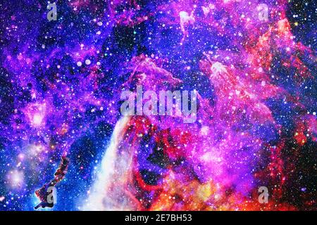 Galassia, cosmo, cosmologia fisica, fantascienza wallpaper.Beauty dell'universo. Elementi arredati dalla NASA. Foto Stock