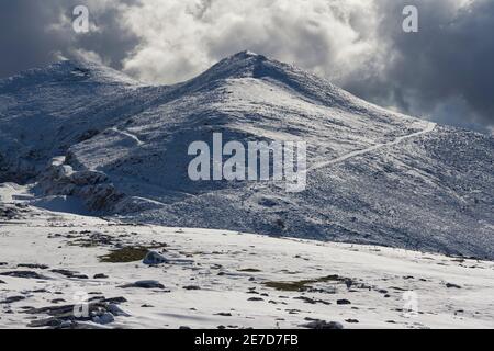 Zona di confine con il Parco Nazionale della Sierra de las Nieves nel distretto comunale di Igualeja a Ronda, provincia di Malaga. Andalusia, Spagna Foto Stock