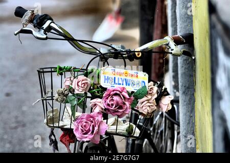 Scena di strada da Zagabria, Croazia Foto Stock