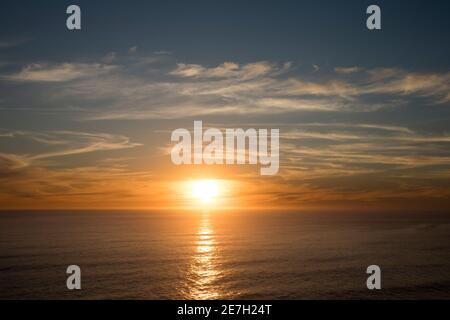 Scene del tramonto al Parco Nazionale degli Apostoli del 12 Foto Stock