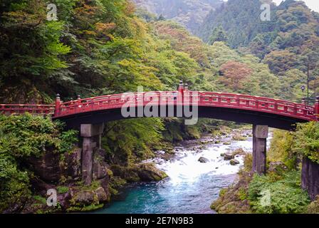 Shinkyo Bridge Nikko, Giappone Foto Stock