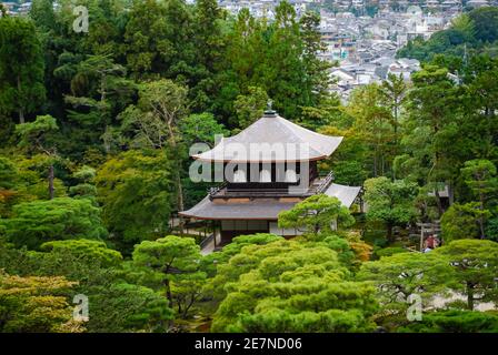Ginkaku-ji, (Tempio del Padiglione d'Argento), Kyoto, Giappone Foto Stock