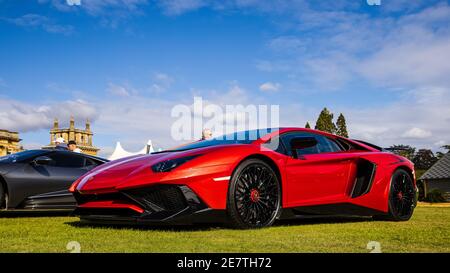 Lamborghini Aventado LP 750-4 Superveloce in mostra al Concours D’Elegance si è tenuto a Blenheim Palace il 26 settembre 2020 Foto Stock