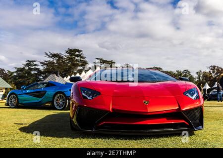 Lamborghini Aventado LP 750-4 Superveloce in mostra al Concours D’Elegance si è tenuto a Blenheim Palace il 26 settembre 2020 Foto Stock