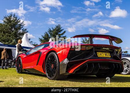 Lamborghini Aventado LP 750-4 Superveloce in mostra al Concours D’Elegance si è tenuto a Blenheim Palace il 26 settembre 2020 Foto Stock