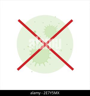 Illustrazioni concetto coronavirus COVID-19. Virus wuhan dalla cina. Illustrazione del vettore. Illustrazione Vettoriale