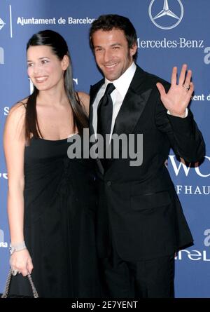 Il calciatore italiano Alessandro del Piero arriva alla "cerimonia 2007 Laureus World Sports Awards" tenutasi al Palau Sant Jordi di Barcellona, in Spagna, il 2 aprile 2007. Foto di Nicolas Khayat/ABACAPRESS.COM Foto Stock