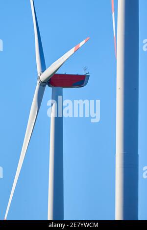 Turbina eolica close-up Foto Stock