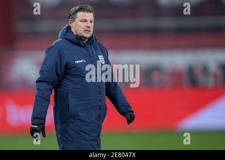 UTRECHT, PAESI BASSI - GENNAIO 30: Capo allenatore John Stegeman di PEC Zwolle durante la partita olandese Eredivisie tra FC Utrecht e PEC Zwolle a Gerge Foto Stock