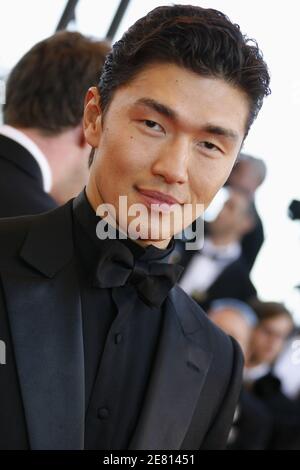 L'attore Rick Yune arriva al Palais des Festivals per la proiezione del film 'Zodiac' diretto da David Fincher presentato in concorso al 60° Festival Internazionale del Cinema di Cannes, in Francia, il 17 maggio 2007. Foto di Hahn-Nebinger-Orban/ABACAPRESS.COM Foto Stock