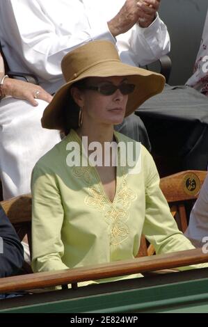 L'attrice francese Carole Bouquet frequenta l'apertura francese di Roland Garros a Parigi, Francia il 2 giugno 2007. Foto di ABACAPRESS.COM Foto Stock