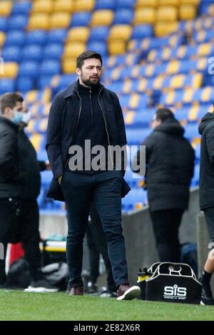 Londra, Regno Unito. 30 gennaio 2021. MK Dons manager, Russell Martin durante la partita EFL Sky Bet League 1 tra AFC Wimbledon e Milton Keynes Dons a Plough Lane, Londra, Inghilterra, il 30 gennaio 2021. Foto di Carlton Myrie. Solo per uso editoriale, è richiesta una licenza per uso commerciale. Nessun utilizzo nelle scommesse, nei giochi o nelle pubblicazioni di un singolo club/campionato/giocatore. Credit: UK Sports Pics Ltd/Alamy Live News Foto Stock