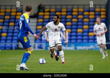 Londra, Regno Unito. 30 gennaio 2021. Cameron Jerome di MK Dons durante la partita EFL Sky Bet League 1 tra AFC Wimbledon e Milton Keynes Dons a Plough Lane, Londra, Inghilterra, il 30 gennaio 2021. Foto di Carlton Myrie. Solo per uso editoriale, è richiesta una licenza per uso commerciale. Nessun utilizzo nelle scommesse, nei giochi o nelle pubblicazioni di un singolo club/campionato/giocatore. Credit: UK Sports Pics Ltd/Alamy Live News Foto Stock