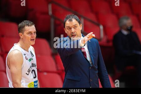 2021-01-30. Nenad Canak - allenatore capo del club di basket Lietkabelis Panevezys Foto Stock