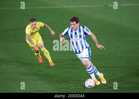 Mikel Oyarzabal di Real Sociedad durante il campionato spagnolo la Liga calcio mach tra Villarreal e Real Socieda / LM Foto Stock