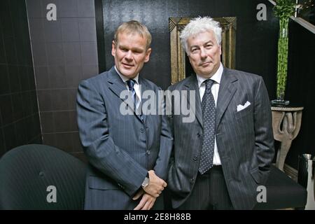 Stefan Luebbe Verlagsgruppe Bastei Luebbe il più grande editore indipendente di libri in Germania con l'autore Bestseller Ken Follett a Londra . Foto Stock