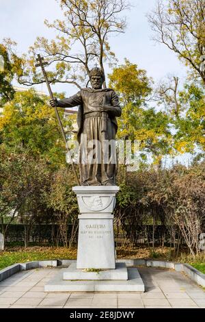 Monumento di Tsar Samuilm, Sofia, Bulgaria Foto Stock