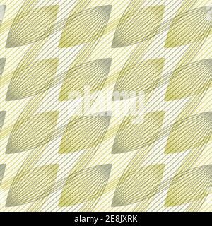 Schema geometrico astratto con linee multiple, colori giallo e grigio. Sfondo vettoriale senza cuciture per tessuti, sfondi, carta digitale, web backgrou Illustrazione Vettoriale