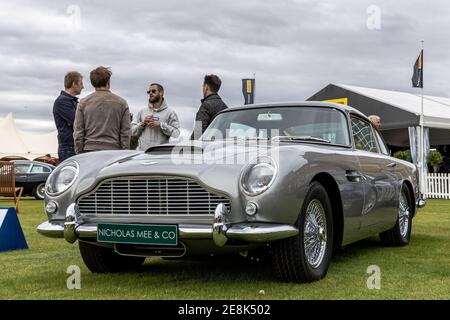 Nicholas Mee & Co - Aston Martin DB5 in mostra Al Concours D’Elegance tenutosi al Blenheim Palace sulla 26 settembre 2020 Foto Stock