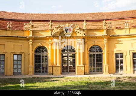 Storico Schlossgarten a Erlangen, Germania Foto Stock