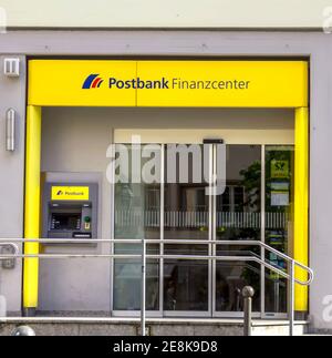 Centro finanziario Postbank. Deutsche Postbank è una delle maggiori banche al dettaglio in Germania. Foto Stock