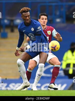 Stamford Bridge, Londra, 31 gennaio 2021 il Tammy Abraham di Chelsea durante la loro partita della Premier League contro Burnley Picture Credit : © Mark Pain / Alamy Live News Foto Stock