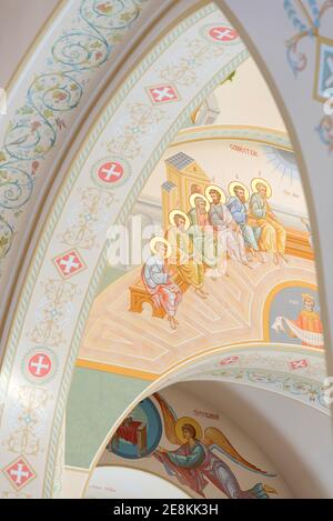 TORINO, ITALIA - CIRCA FEBBRAIO 2018: Chiesa di Santo Umberto all'interno del Palazzo reale di Venaria - Reggia Venaria. Era l'ex residenza reale dei Savoia Foto Stock