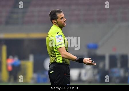 Milano, Italia. 30 gennaio 2021. L'arbitro Fabrizio Pasqua ha visto nella Serie UNA partita tra Inter Milano e Benevento a Giuseppe Meazza di Milano. (Foto: Gonzales Photo - Tommaso Fimiano). Foto Stock