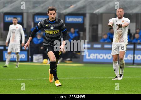 Milano, Italia. 30 gennaio 2021. Andrea Pinamonti (99) di Inter Milan ha visto nella serie UNA partita tra Inter Milano e Benevento a Giuseppe Meazza di Milano. (Foto: Gonzales Photo - Tommaso Fimiano). Foto Stock