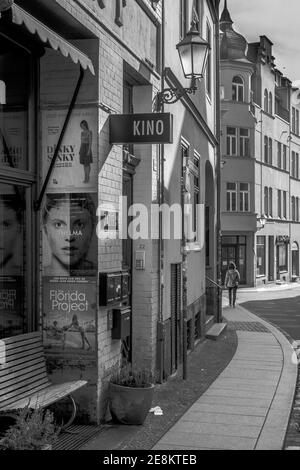 Halle (Saale) è la città più grande dello stato tedesco della Sassonia-Anhalt. Foto Stock