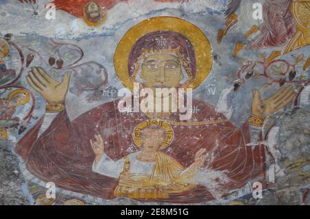 Interno della piccola Hagia Sophia, Trabzon, Turchia Foto Stock