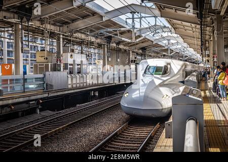 Treno ad alta velocità, Kyoto Foto Stock