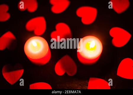 Cartolina romantica per San Valentino Foto Stock