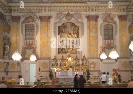 Interno della chiesa della Bürgersaal Citizen's Hall di Monaco Foto Stock