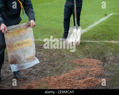 Liverpool, Regno Unito. 31 gennaio 2021. Durante il gioco Womens Super League tra Everton & Manchester United al Walton Hall Park Stadium di Liverpool, Inghilterra Credit: SPP Sport Press Photo. /Alamy Live News Foto Stock