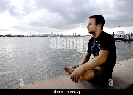 IL 31 luglio 2007, Jeremy Michalak, presentatore esclusivo di TV, trascorre la sua vacanza estiva a Miami Beach, Florida, USA. Foto di Olivier Douliery/ABACAPRESS.COM Foto Stock