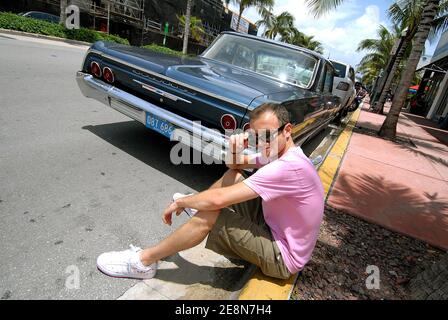 IL 31 luglio 2007, Jeremy Michalak, presentatore esclusivo di TV, trascorre la sua vacanza estiva a Miami Beach, Florida, USA. Foto di Olivier Douliery/ABACAPRESS.COM Foto Stock