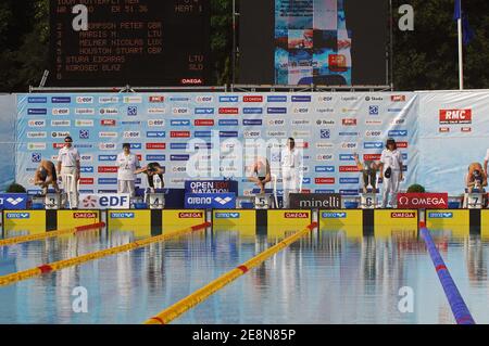 Vista generale durante il Swimming Open EDF presso il Lagardere Club, a Parigi, Francia, il 2 agosto 2007. Foto Stephane Kempinaire/Cameleon/ABACAPRESS.COM Foto Stock