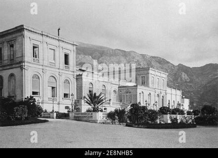 Monte Carlo Casino facciata fronte mare prima del 1878 - Bonillo 2004 p113. Foto Stock