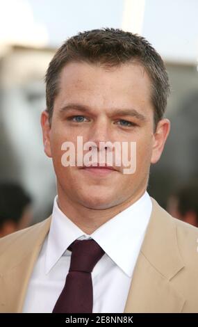 L'attore STATUNITENSE Matt Damon arriva al centro internazionale di Deauville per la proiezione di "The Bourne Ultimatum" durante il 33° Festival cinematografico americano a Deauville, in Normandia, in Francia, il 1° settembre 2007. Foto di Denis Guignebourg/ABACAPRESS.COM Foto Stock