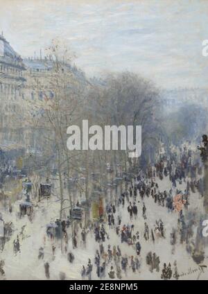 Claude Monet, 1873-74, Boulevard des Capucines, Foto Stock