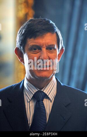 Il segretario agli affari europei Jean-Pierre Jouyet ha ritratto durante la visita ufficiale di un giorno di Nicolas Sarkozy a Budapest, in Ungheria, il 14 settembre 2007. Foto di Christophe Guibbaud/ABACAPRESS.COM Foto Stock