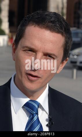 Il portavoce del ministro della Giustizia Guillaume Didier ha raffigurato a Parigi, in Francia, il 21 settembre 2007. Foto di Christophe Guibbaud/ABACAPRESS.COM Foto Stock